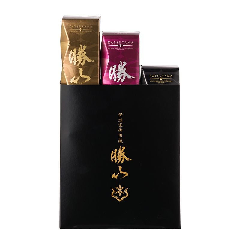 勝山 暁＆伝＆元 180ml×3本飲み比べセット（エコ包装お届け） | 勝山