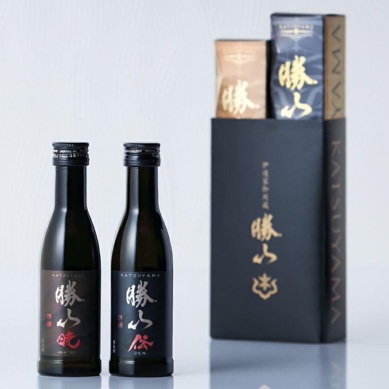 勝山 暁＆伝 180ml×2本飲み比べセット（エコ包装お届け） | 勝山