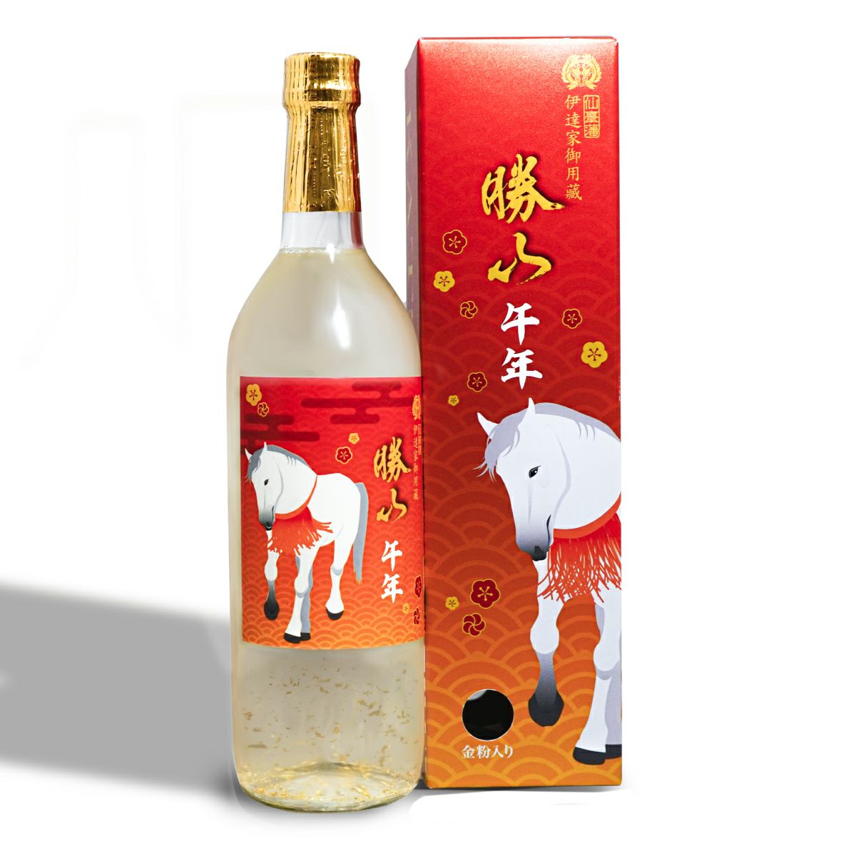 勝山 純米大吟醸 午年 金粉入り720ml×３本セット 勝山 午年2026年干支ラベル 純米大吟醸（金粉入り） 720ml | 勝山